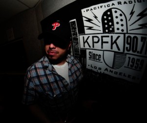 Jerry Flores (Funky People) at KPFK.  August 2013